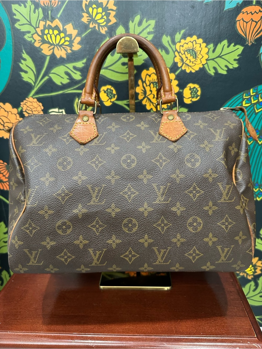 Louis Vuitton Speedy 30 Monogram Canvas Satchel Bag France May 1992 - Picture 8 of 12
